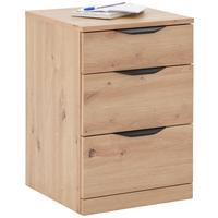 Ladičar Rimini - hrast Artisan/crna, Trend, drvni materijal/metal (40/60,1/40cm) - Modern Living