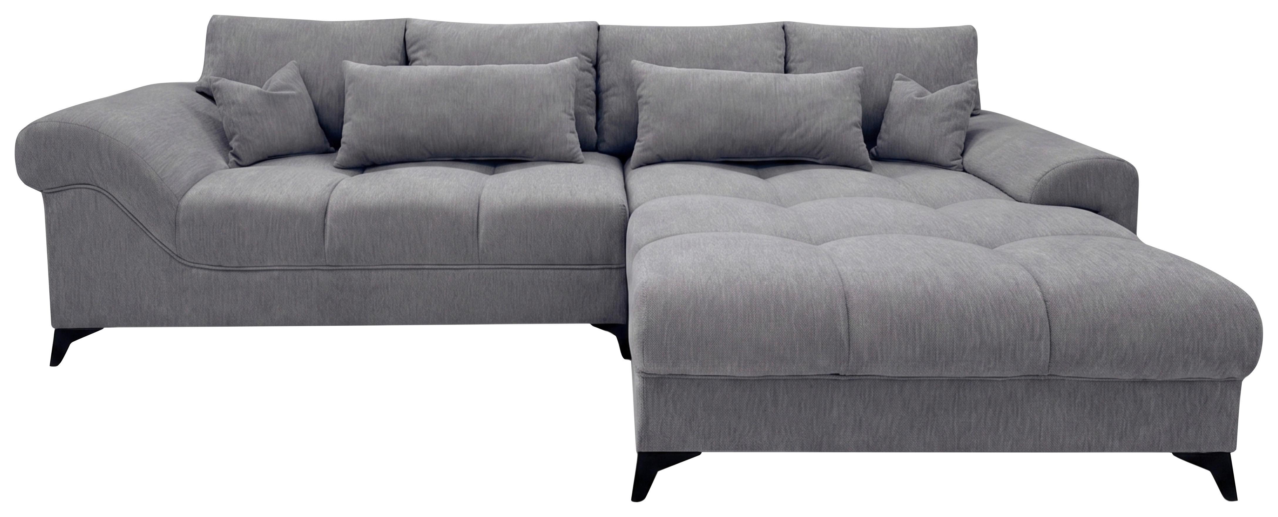 Ecksofa Noah Grau - Schwarz/Grau, MODERN, Holzwerkstoff/Kunststoff (295/195cm) - Based