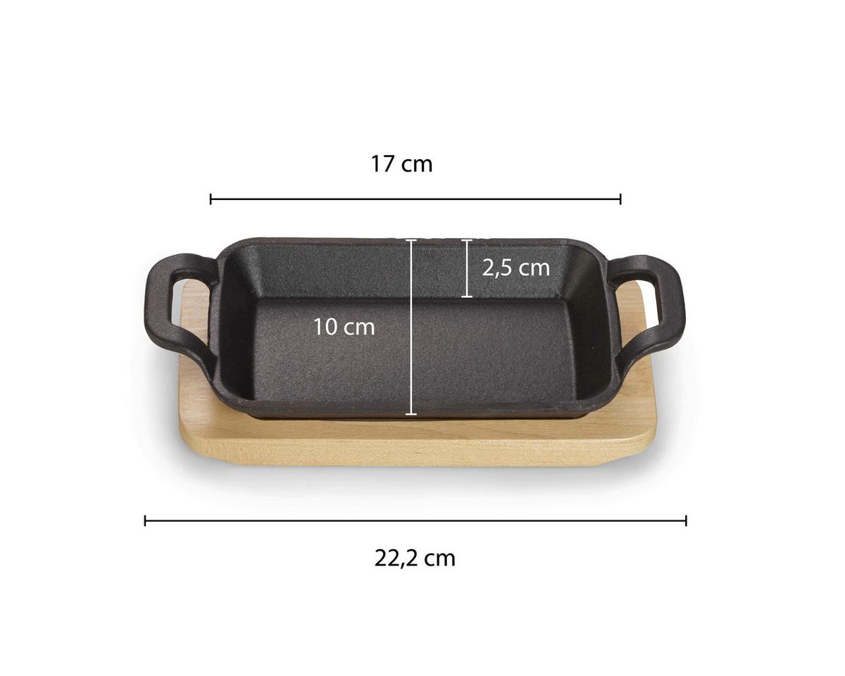 Servirna Ponev Blackstyle, 2 Kos - črna, Basics, kovina (17/10/2,5cm) - Echtwerk