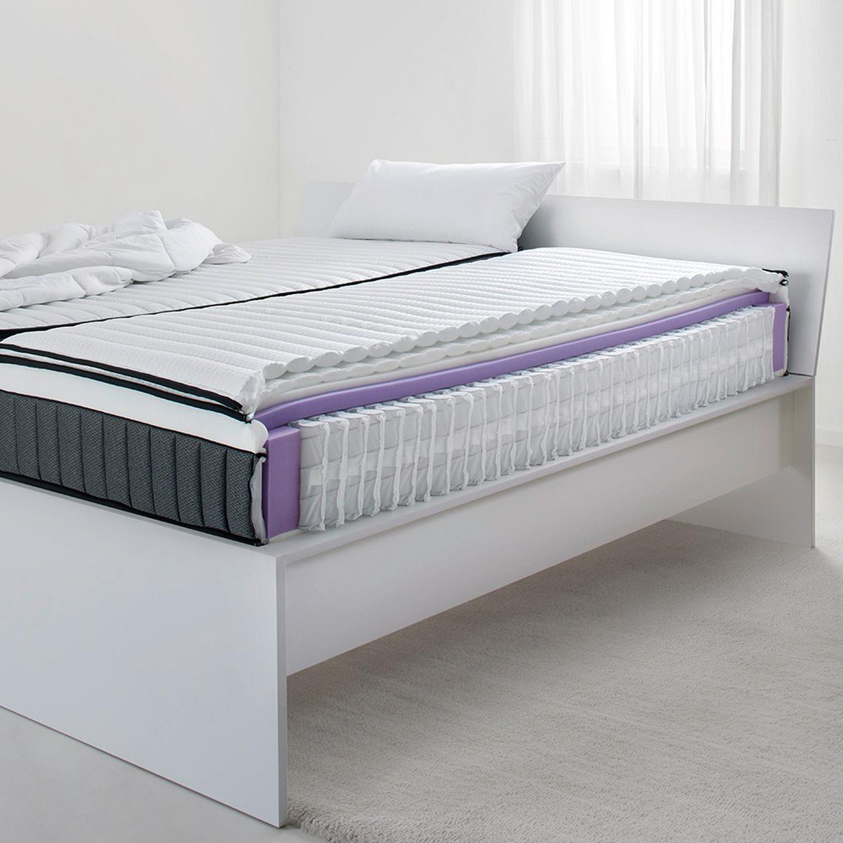 Taschenfederkernmatratze Thermo Adapt H4 ca. 90x200cm - Weiß, Textil (90/200cm) - Premium Living