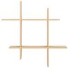 VÄGGHYLLPLAN LUCIA -SB- - ekfärgad, Modern, trämaterial (80/80/15cm) - Mömax