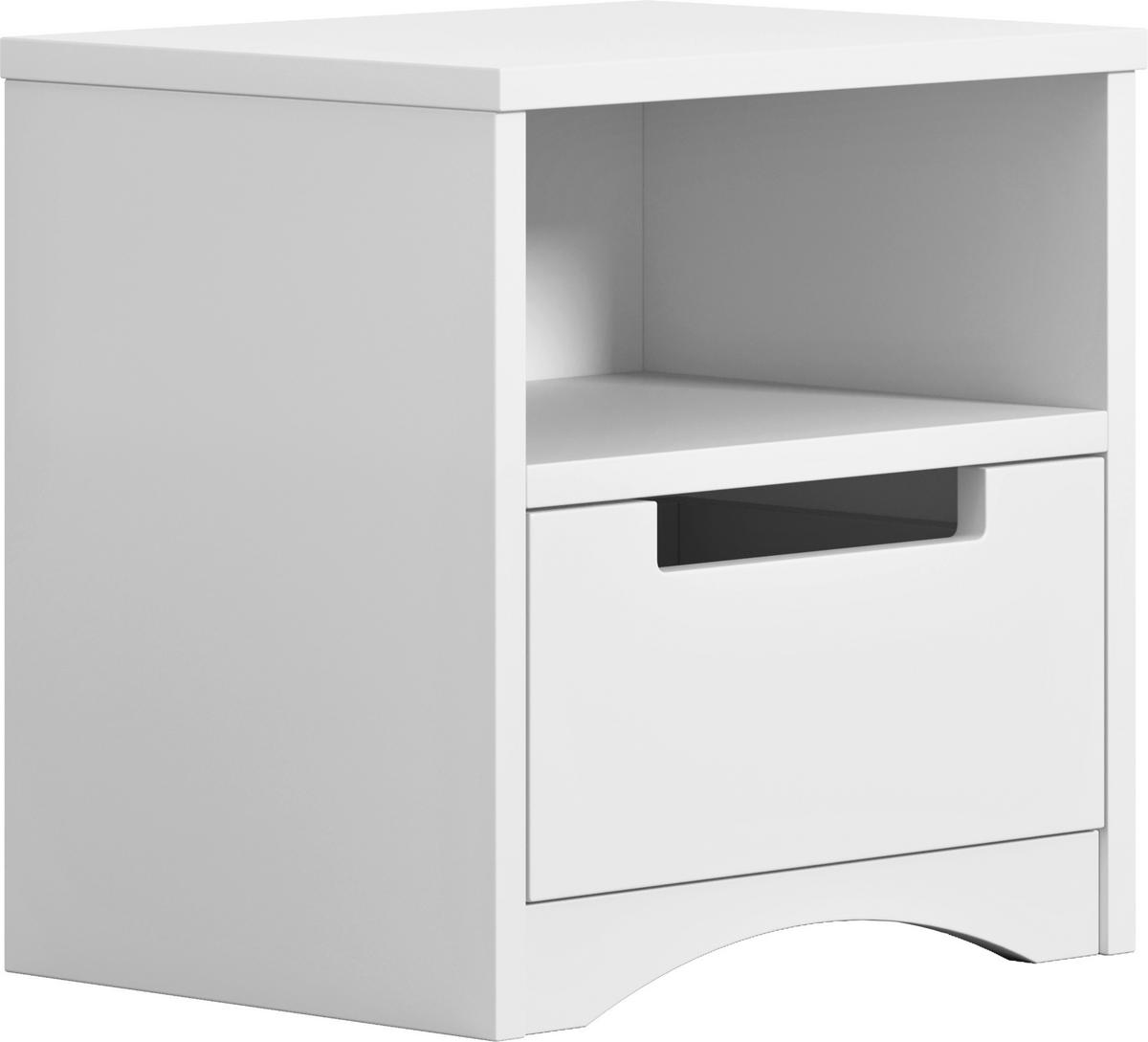 Noćni Ormarić Classic - bijela, Moderno, drvni materijal (40/40/30cm) - Bessagi Kids