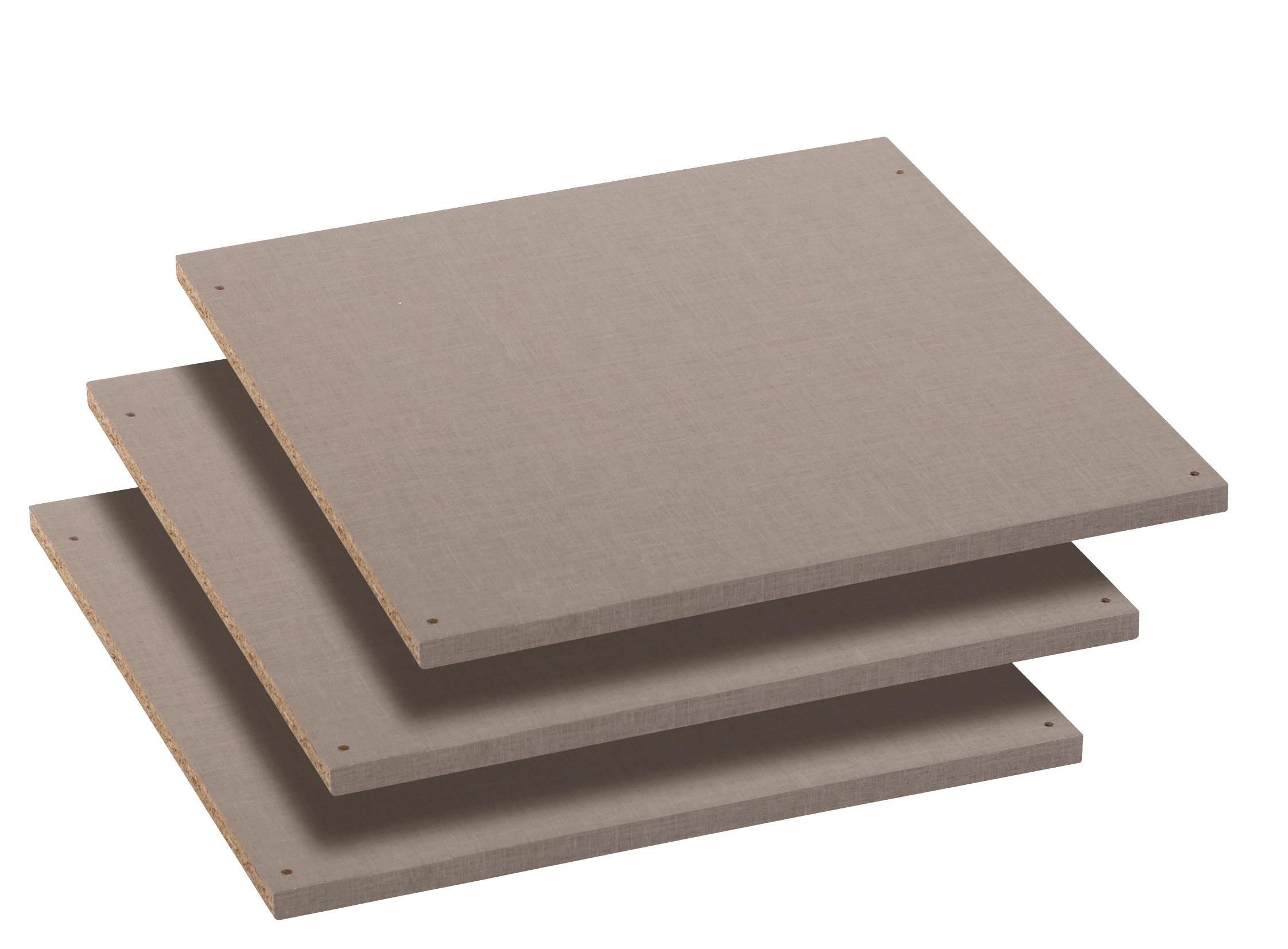 Set Polica Universal - siva, drvni materijal (43/1.6/45cm) - Modern Living
