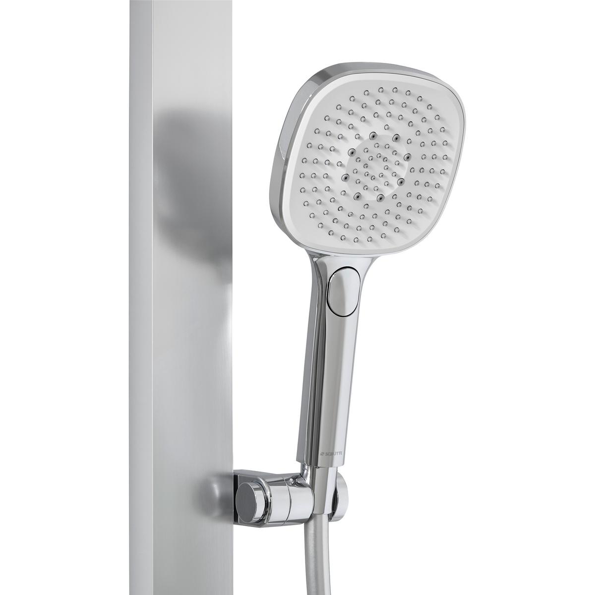 Überkopfbrauseset La Palma Chromfarben - Chromfarben, MODERN, Kunststoff (43/105/5cm) - Premium Living