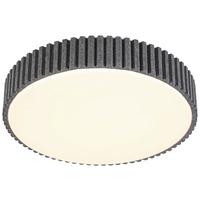 Led Plafonjera Filzi - siva/bela, Moderno, metal/tekstil (30/8,5cm) - Mömax