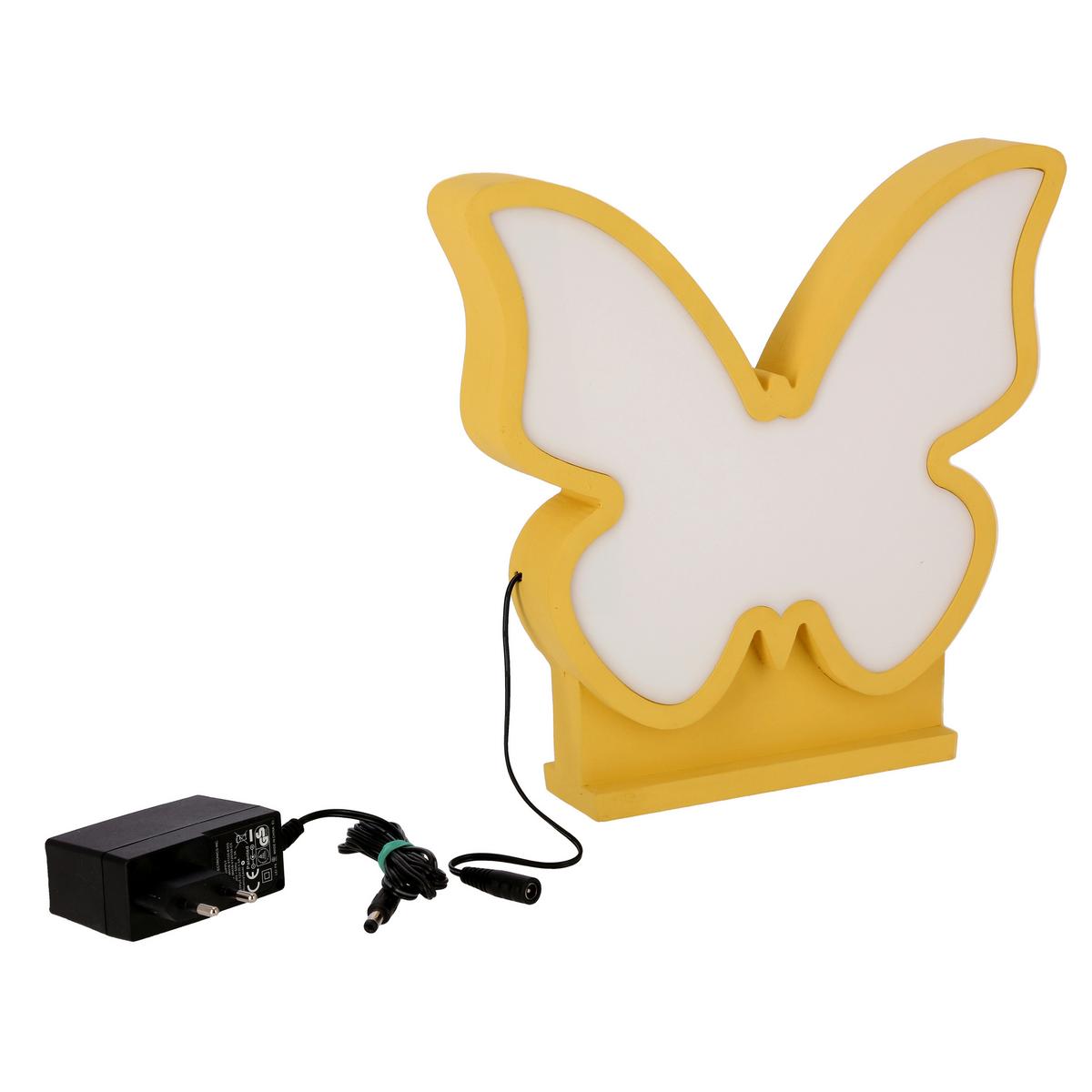 Dječja Stolna Svjetiljka Butterfly - zlatne boje, Basics, drvni materijal/plastika (28.5/5/26.5cm)