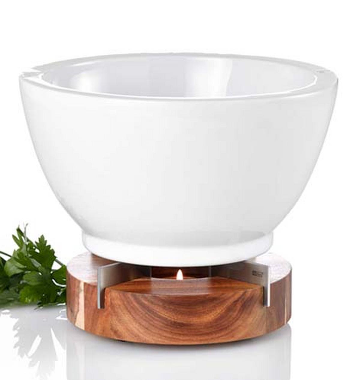 PODGRZEWACZ TK51 - kolor akacjowy, Design, metal/drewno (16/5,5cm) - AdHoc