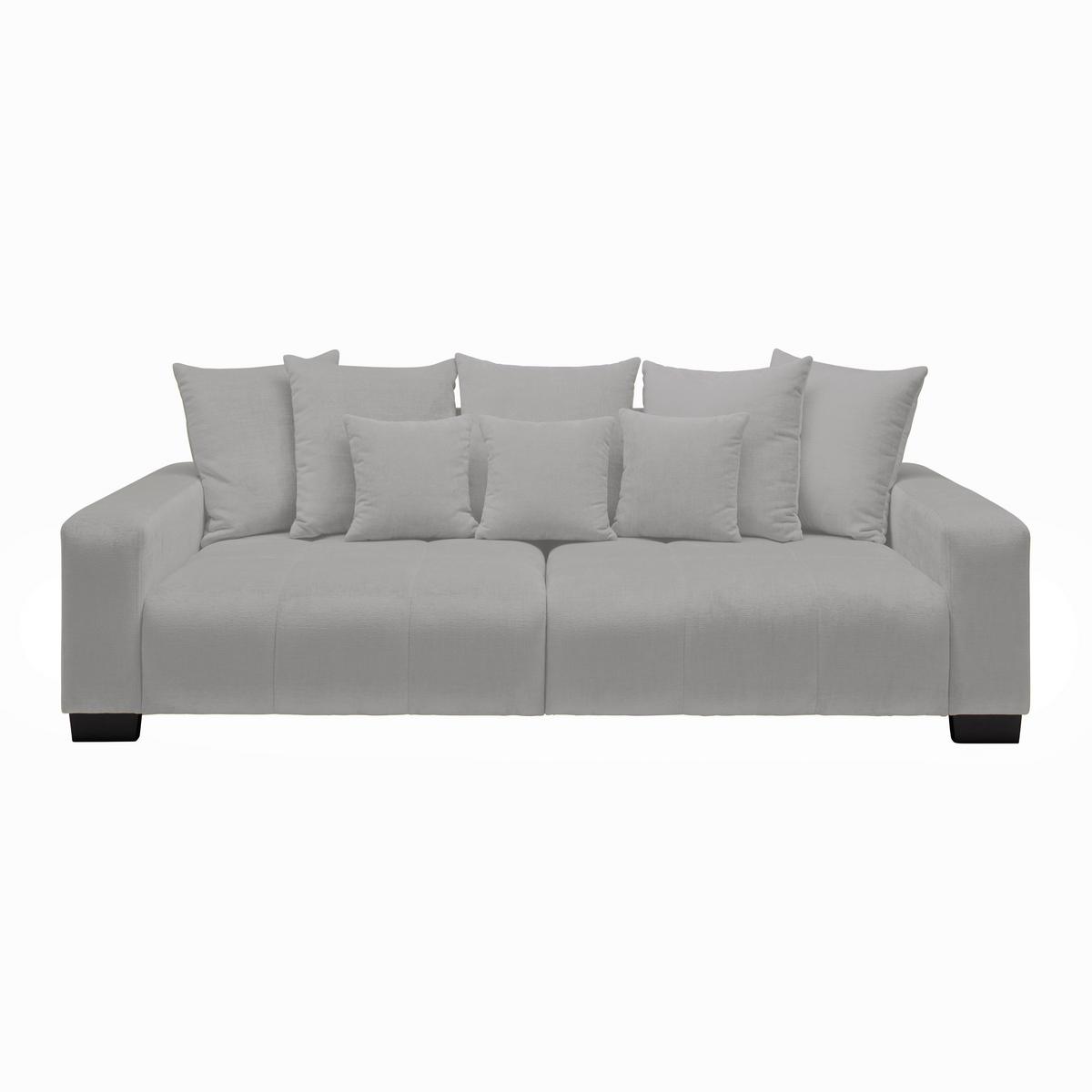 Bigsofa Matteo Silberfarben - Silberfarben/Schwarz, MODERN, Holz (246/93/124cm) - Based