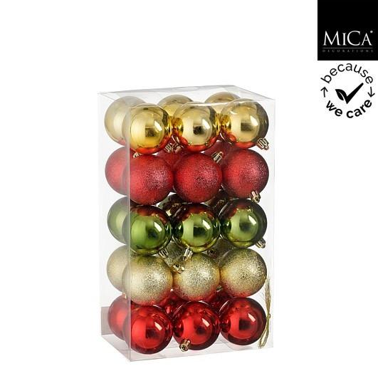 Set Kroglic Za Božično Jelko Xmas Classic - 30 Delni Set - Moderno (6cm) - Mömax