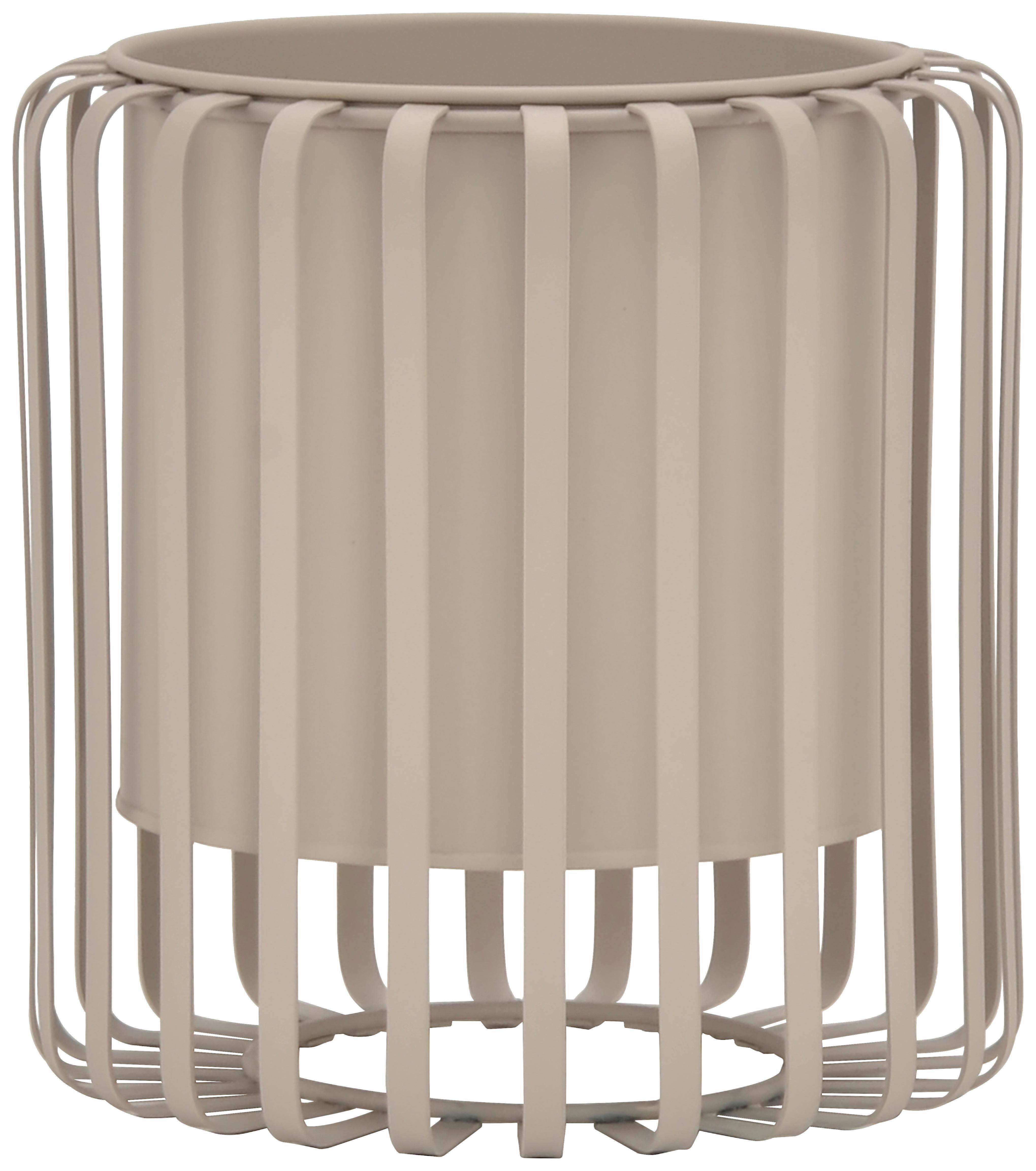 PLANTERINGSKRUKA RIO - beige, metall (19,5/20,3cm) - Mömax