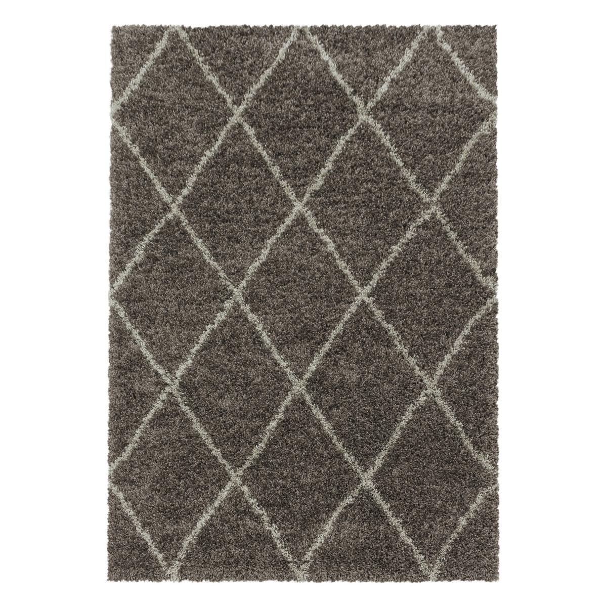 Hochflorteppich Alvor Taupe ca. 240x340cm - Taupe, Design, Textil (240/340cm)