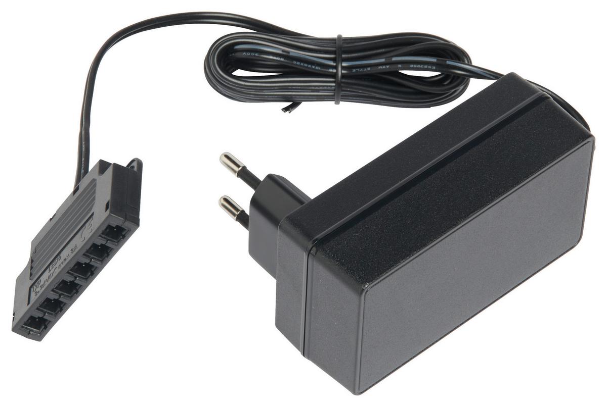 Verteiler "UNIT" für Möbelbeleuchtung 6 Anschlüsse - Schwarz, MODERN, Kunststoff - Based