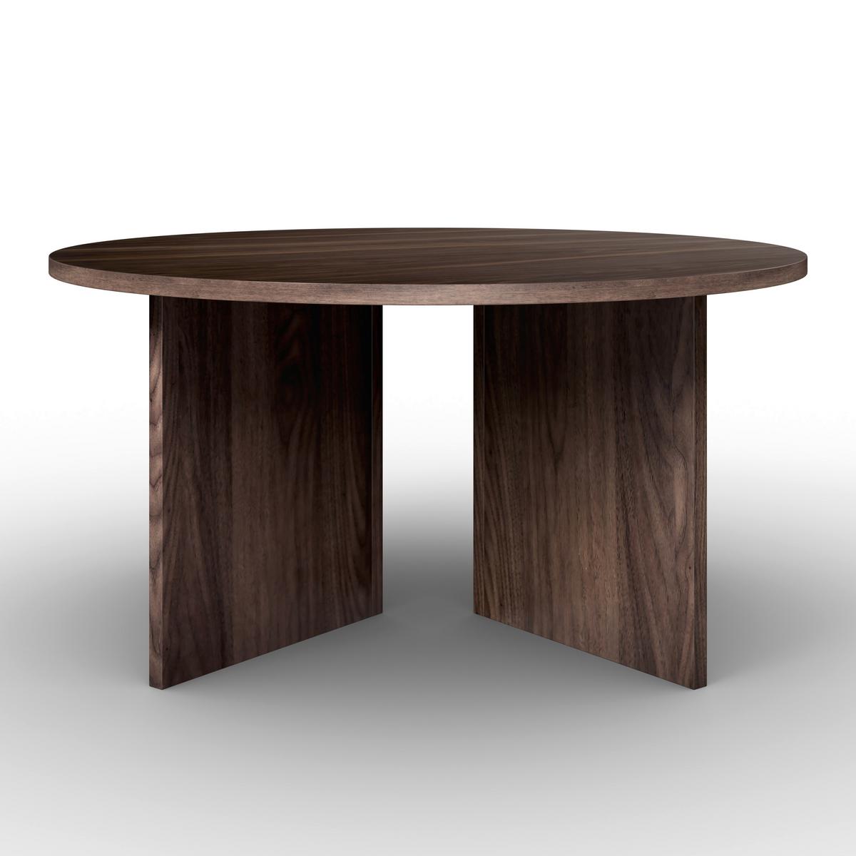 Couchtisch Celina Walnussfarben MDF rund - Walnussfarben, MODERN, Holz/Holzwerkstoff (80/39/80cm) - Bessagi Home