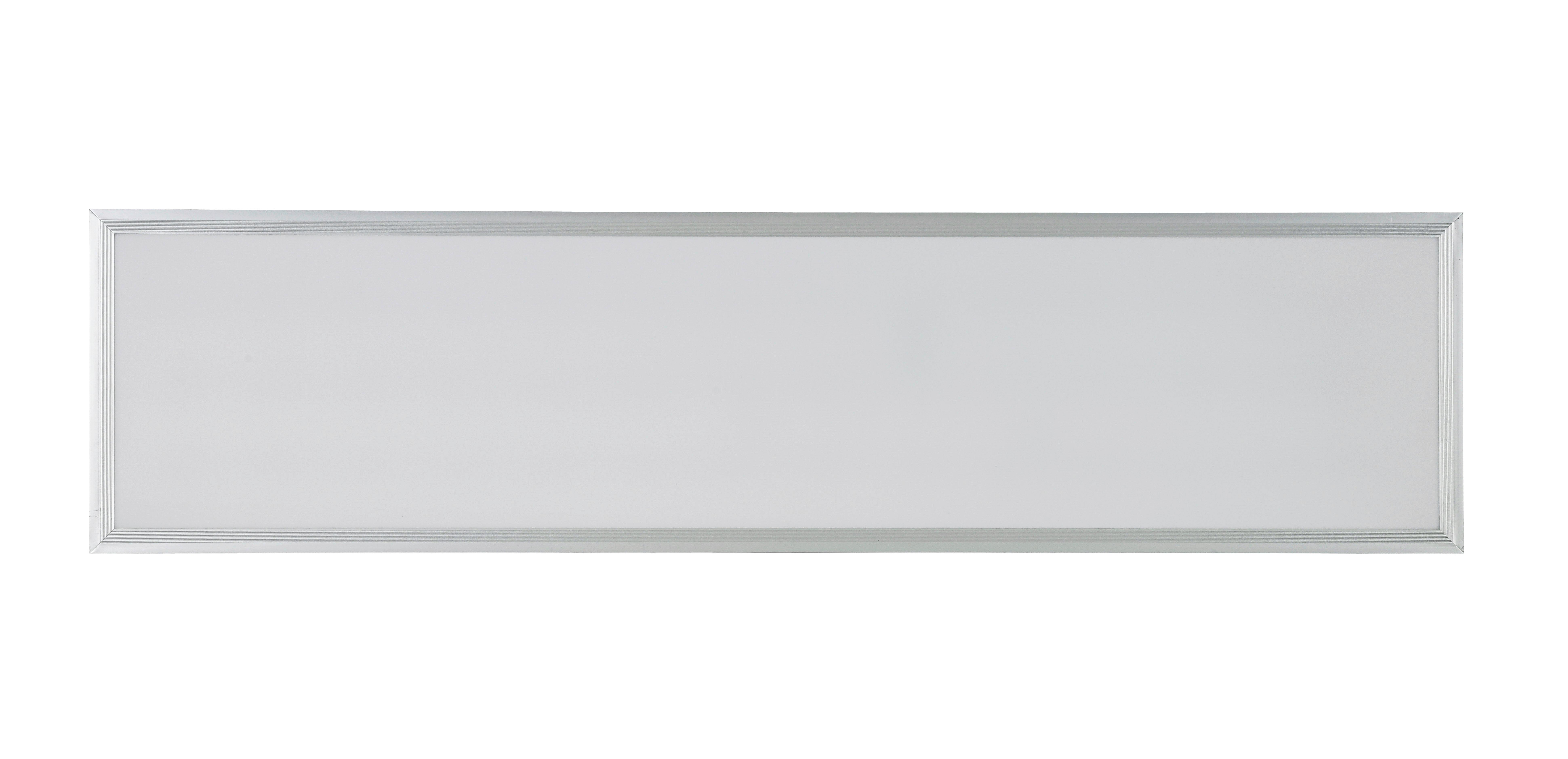 LED-Deckenleuchte Cornelius Silberfarben/Weiß max. 36 Watt - Silberfarben/Weiß, MODERN, Kunststoff/Metall (120/30/7,5cm) - Mömax
