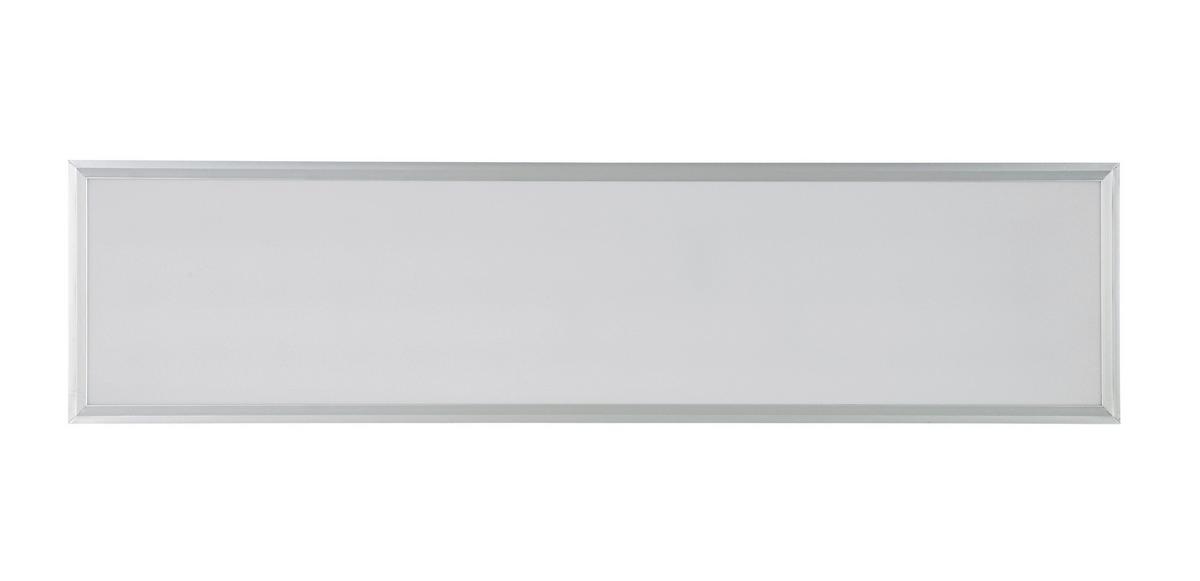 LED-Deckenleuchte Cornelius Silberfarben/Weiß max. 36 Watt - Silberfarben/Weiß, MODERN, Kunststoff/Metall (120/30/7,5cm) - Mömax