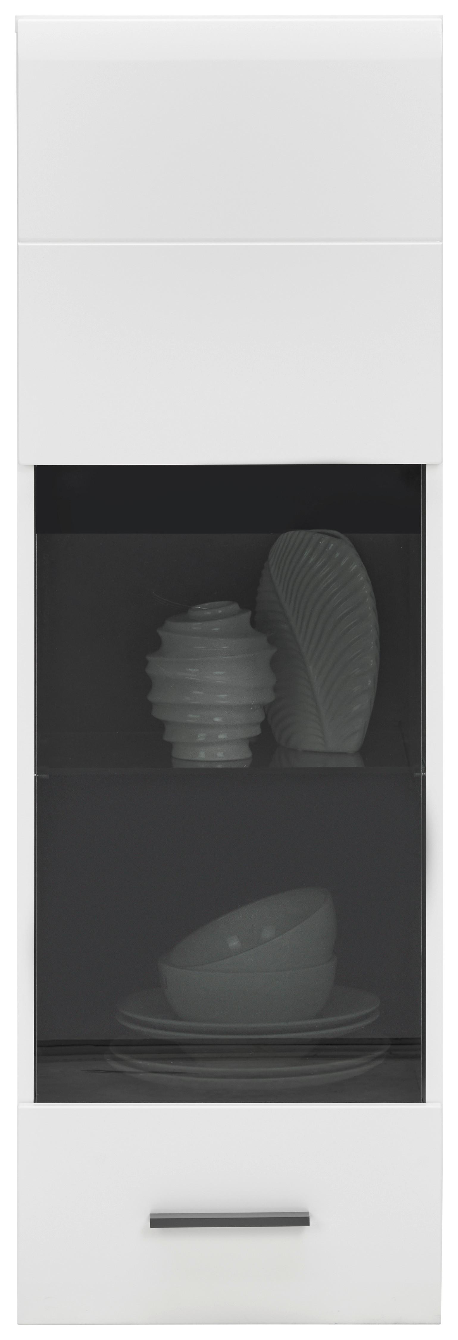 Viseča Vitrina Avanti, Antracit, Bela - bela/antracit, Moderno, umetna masa/steklo (40/122/35cm) - Hom`in