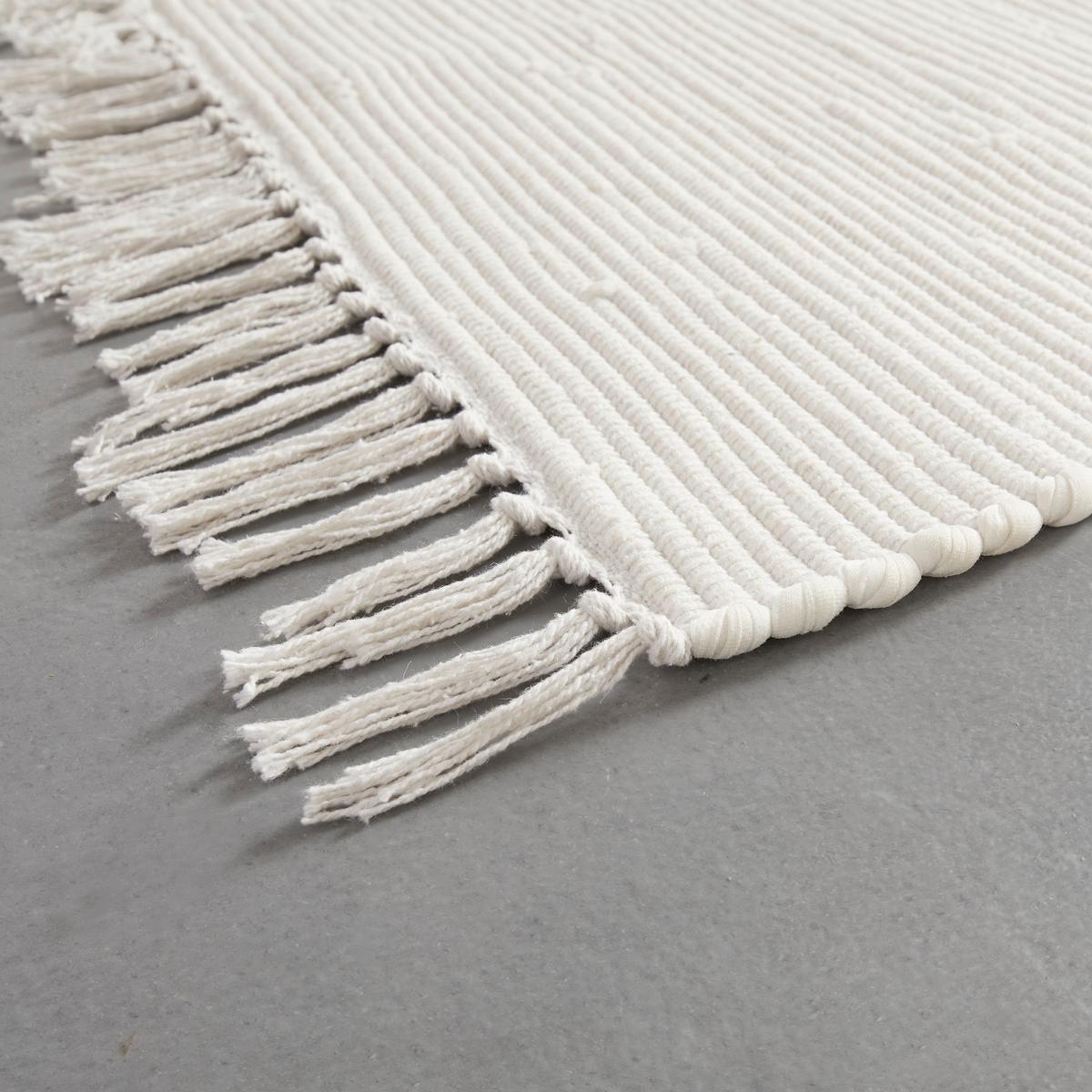 Covor țesut din cârpe Julia 2 - crem, Romantik / Landhaus, textil (70/130cm) - Modern Living