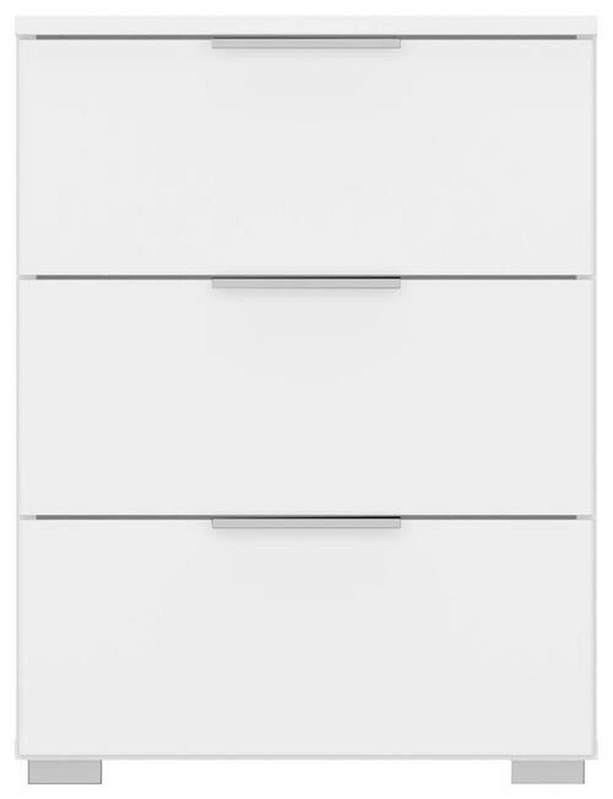 NOPTIERA ALABAMA - alb, Modern, material pe bază de lemn (47/62/42cm) - Modern Living