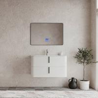 Bază pentru lavoar Lyra - alb/antracit, Modern, material pe bază de lemn (100/51/46cm)
