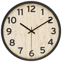 Ceas de perete Kelly D: cca. 50,8 cm - culoare natur/negru, sticlă/metal (50,8cm) - Modern Living