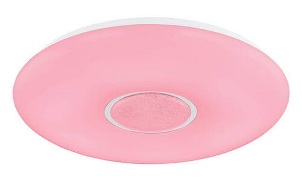 LED-Deckenleuchte Sully in Weiß/Opal max. 40 Watt - Klar/Opal, Design, Glas/Kunststoff (48,5/7,2cm) - Globo