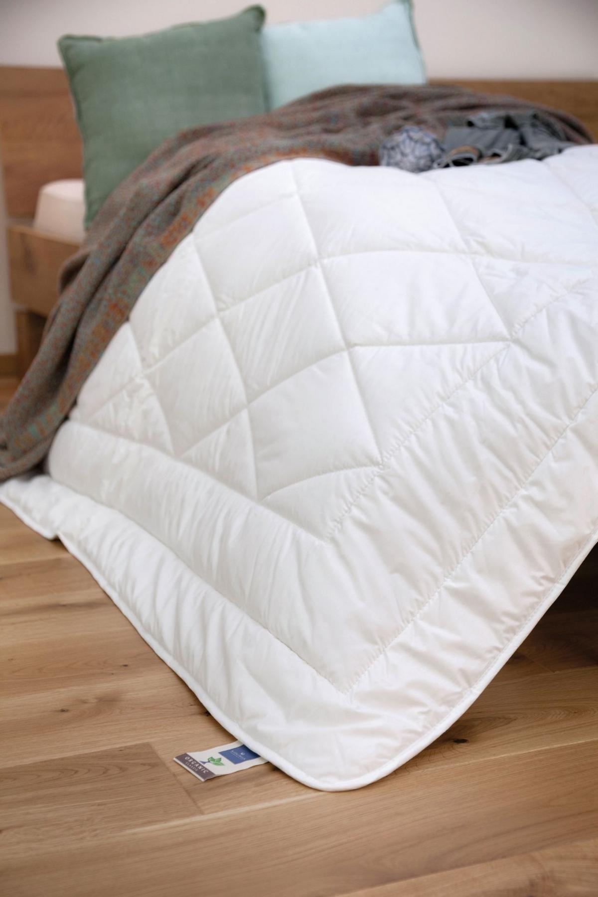 KOŁDRA LETNIA COSICOTTON SUPERLIGHT - kremowy, Basics, materiały naturalne (155/220cm) - Billerbeck