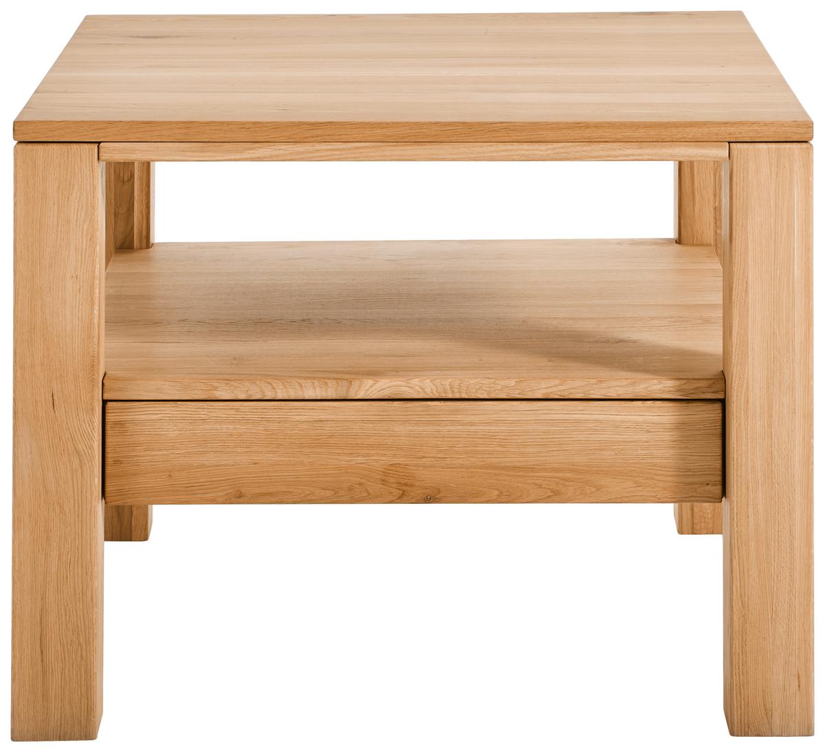 STOLIK KAWOWY PANAMA - kolor bukowy, Natur, drewno (75/75/58cm) - Linea Natura