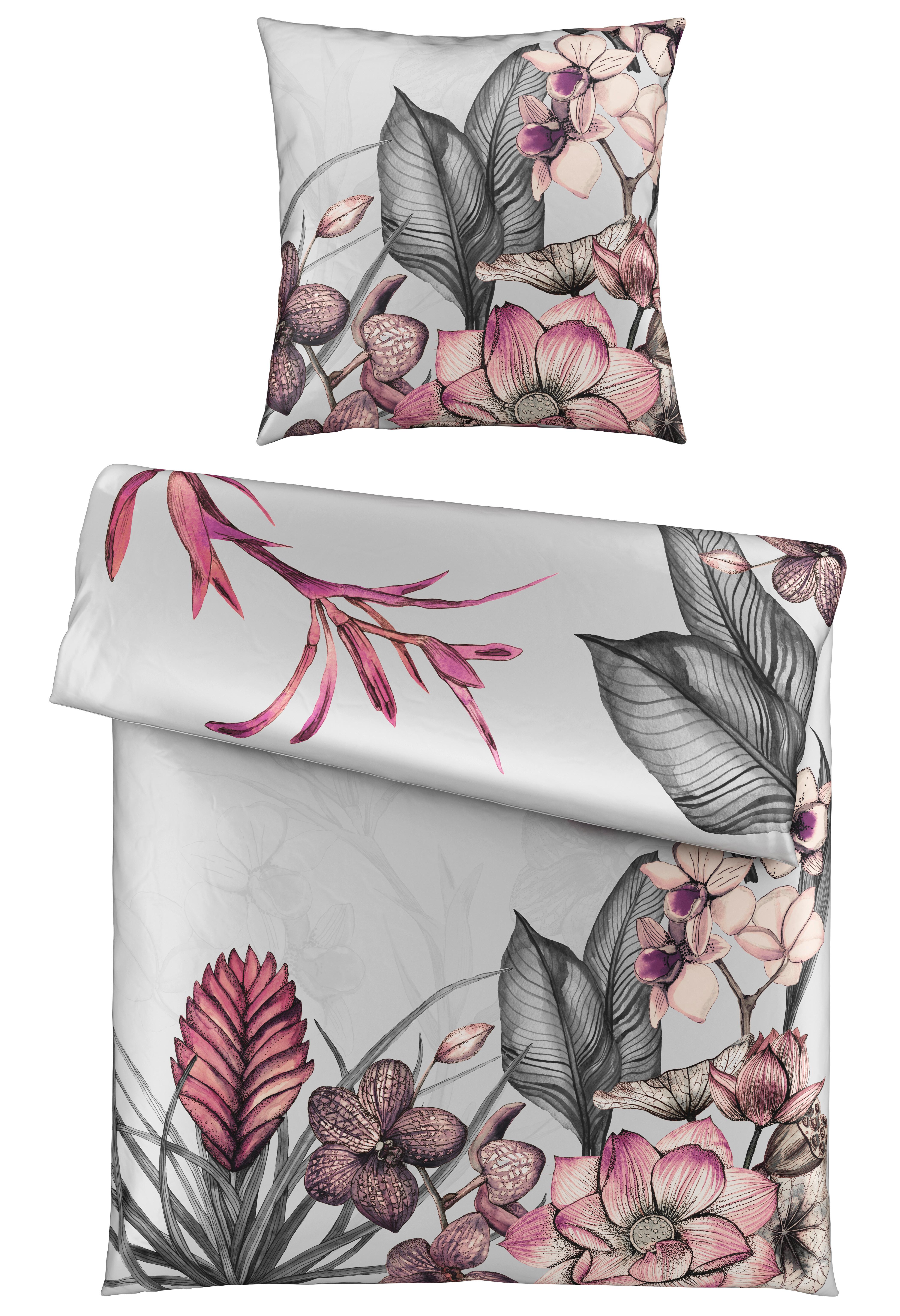 Bettwäsche Cartaxo Grau ca. 135x200cm - Grau, LIFESTYLE, Textil (135/200cm) - Modern Living