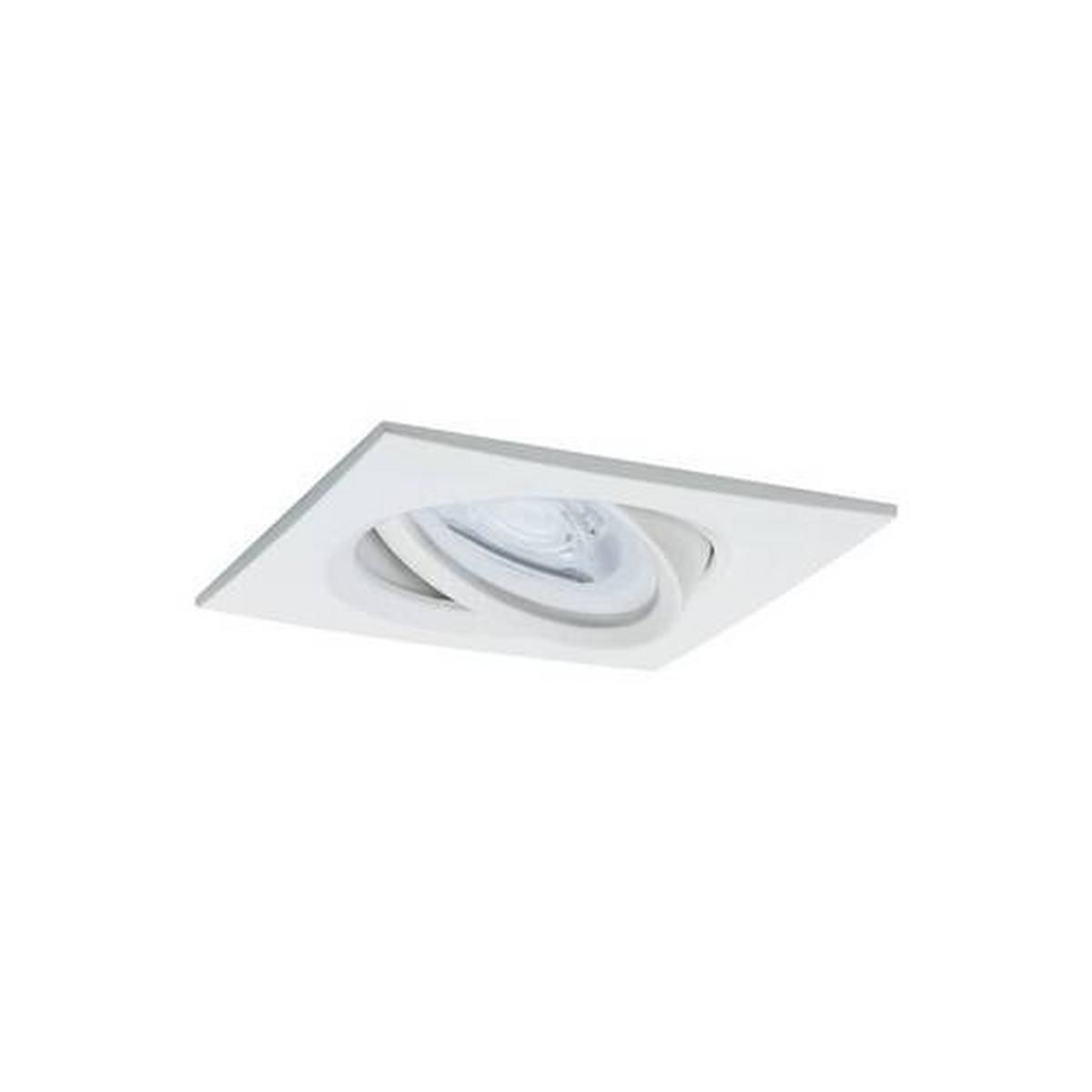 LED-Deckenleuchte Nova in Weiß/Alufarben max. 6,5 W - Alufarben/Weiß, Basics, Metall (8,4/8,4cm) - Paulmann