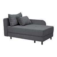Liege Nova Dunkelgrau - Dunkelgrau/Schwarz, MODERN, Holz/Textil (85/62/145cm) - Mömax