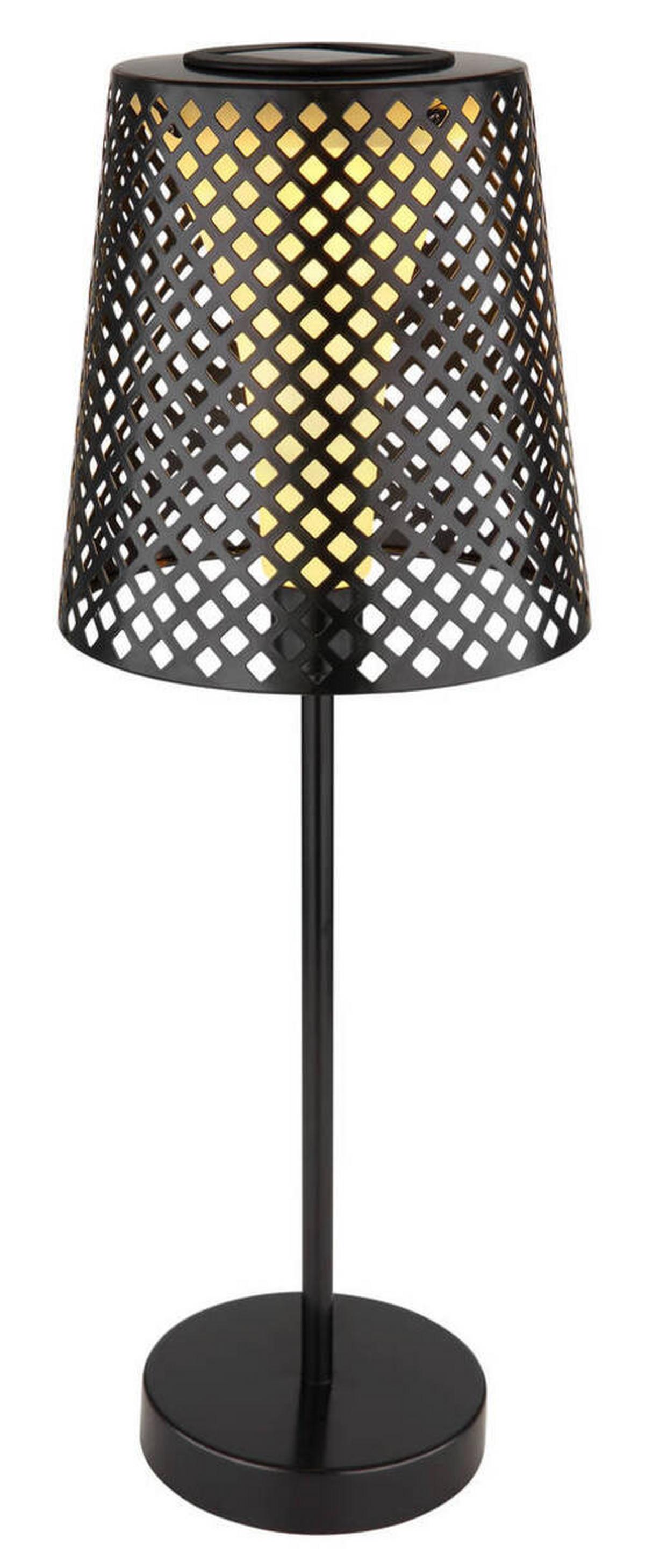 Solarna Svetilka Trixi, S Sijalko - črna/prosojno, Konvencionalno, kovina/umetna masa (18/50cm) - Globo