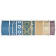 Geschenkband Sam Verschiedene Farben - Türkis/Goldfarben, KONVENTIONELL, Textil (8,5/8,5/2,6cm)