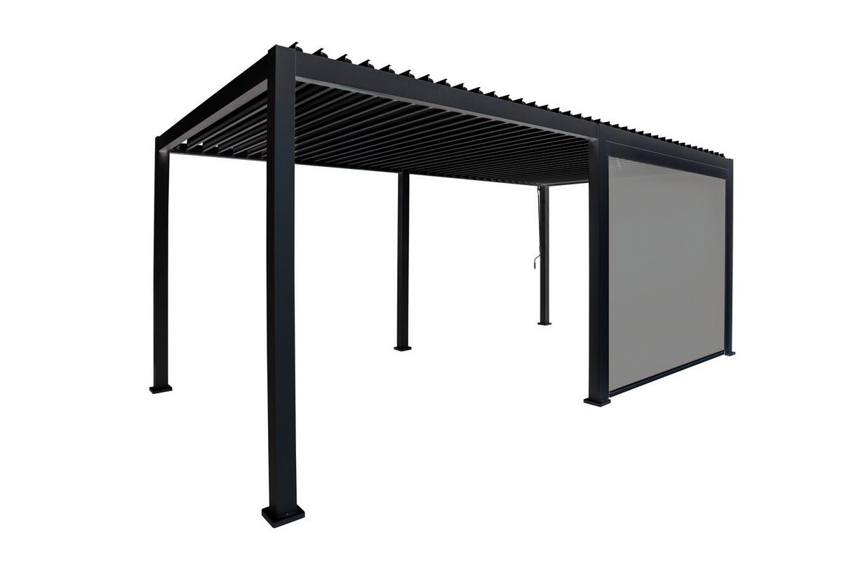 Rolo Za Pergolo Mirador, Antracit, 360x250cm - siva/antracit, Moderno, kovina/tekstil (360/250/10cm) - Gardenson