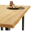 MATBORD CANU - svart/ekfärgad, Modern, metall/trä (170/90/75cm) - Zandiara