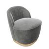 PLAYBOY Polstersessel Stella Vintage-Look Samt Anthrazit - Anthrazit, KONVENTIONELL, Textil (67/70/71cm) - Playboy