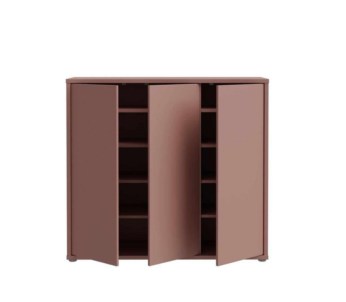Ormarić Za Cipele Alice - siva/terakota, Moderno, drvni materijal/plastika (109,2/99,1/34,9cm) - Modern Living