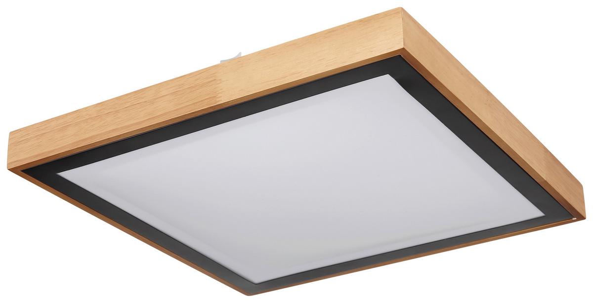 LAMPA SUFITOWA LUISA - czarny/brązowy, Design, tworzywo sztuczne/metal (39/39/9cm) - Novel