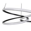 SUSPENSION LED MOFER -AKT- - noir, MODERN, métal/matière synthétique (50/120cm) - Premium Living