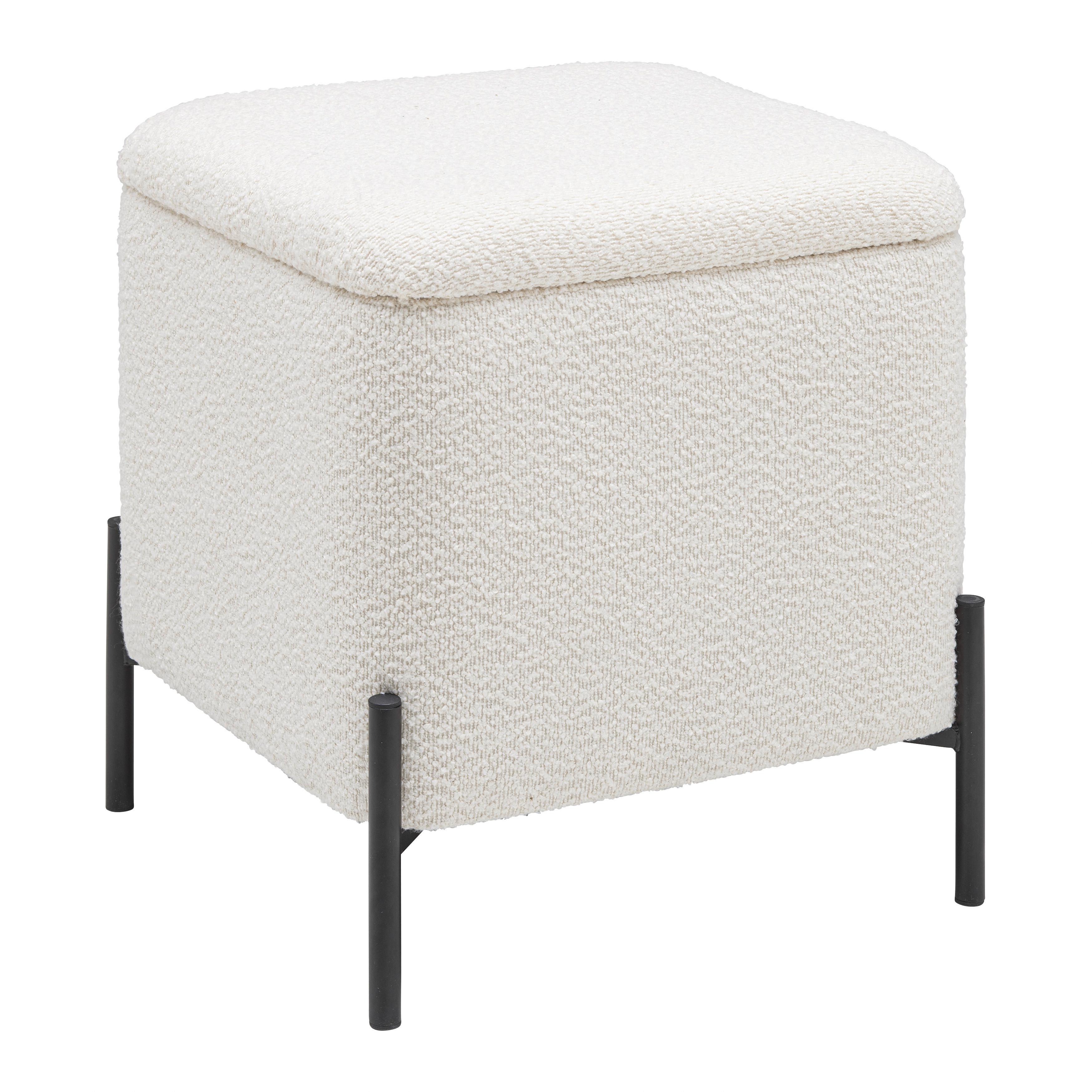 Ülőke Mixo - fehér, Modern, faalapú anyag/textil (43cm) - Mömax