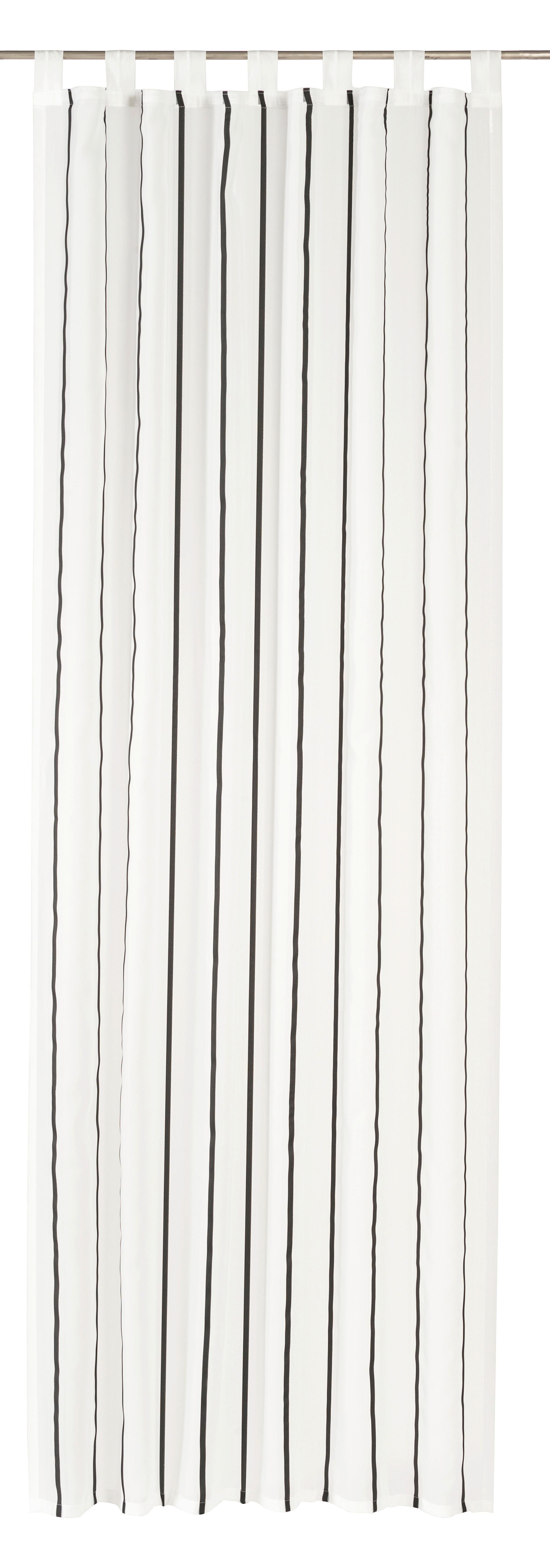 ZASŁONA NA SZELKACH 2ER SET FD BITS AND BYTES 08 - biały/brązowy, Basics, tkanina (140/255cm)