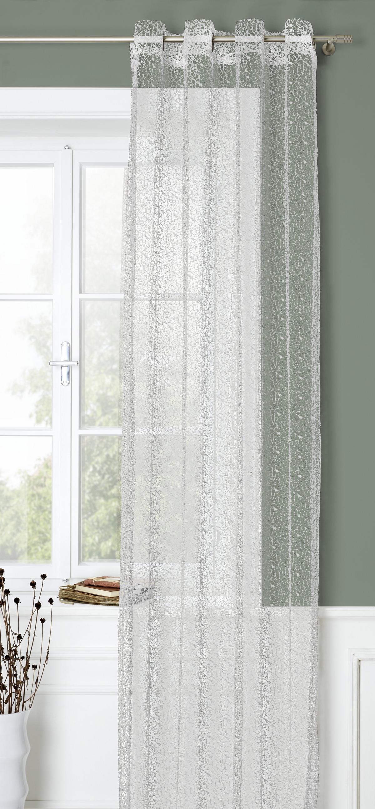 Zavjesa S Ringovima Astrid - bijela, Moderno (140/245cm) - Modern Living