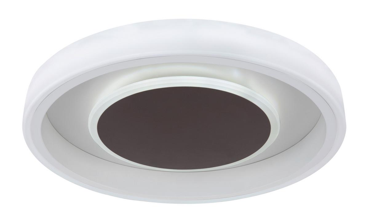 Stropna Led-svetilka Goffi, S Sijalko - bela/opal, Konvencionalno, kovina/umetna masa (50/9cm) - Globo
