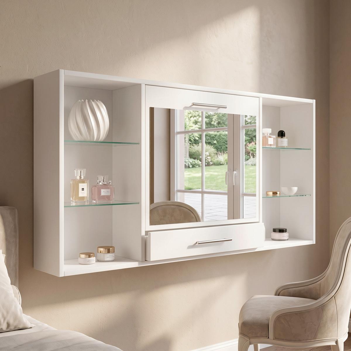 Wandregal Teala ca. 115 cm Weiß online kaufen ➤ mömax