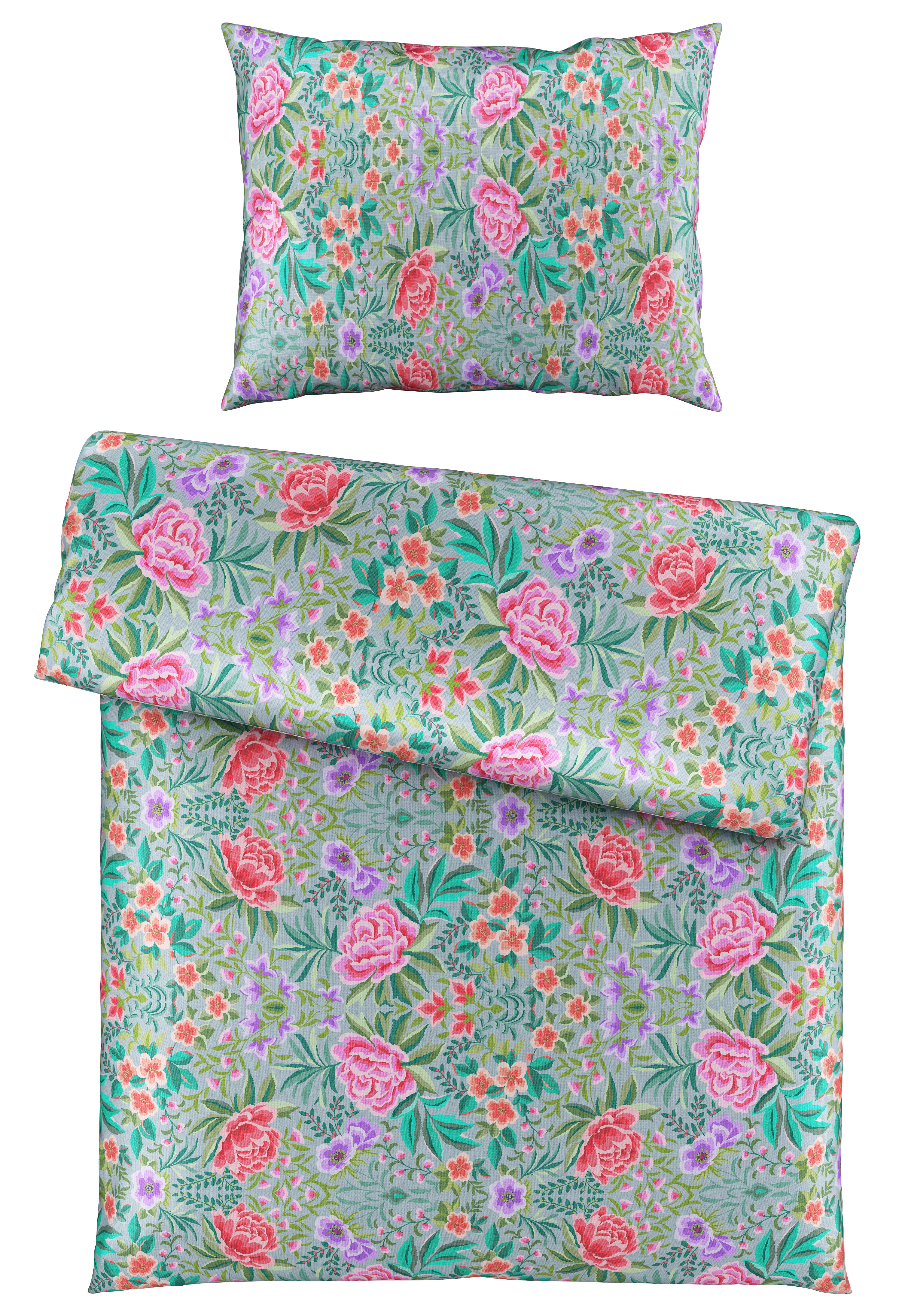 Bettwäsche Vivien XL Multicolor ca. 140x220cm - Multicolor, ROMANTIK / LANDHAUS, Textil (140/220cm) - Mömax