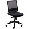 Drehstuhl My Optimax ca. 65x94-106 cm Schwarz - Schwarz, MODERN, Holz/Kunststoff (65/94-106/60cm) - MID.YOU