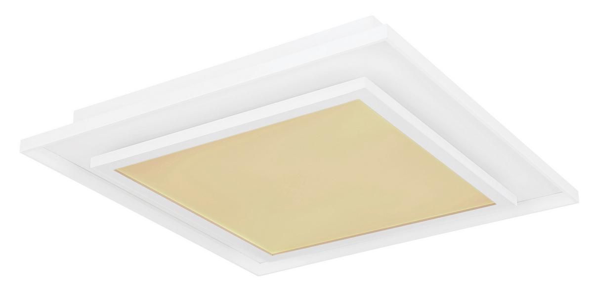 Stropna Led-svetilka Murphy, S Sijalko - bela, Design, kovina/umetna masa (44,3/44,3/6,3cm) - Globo