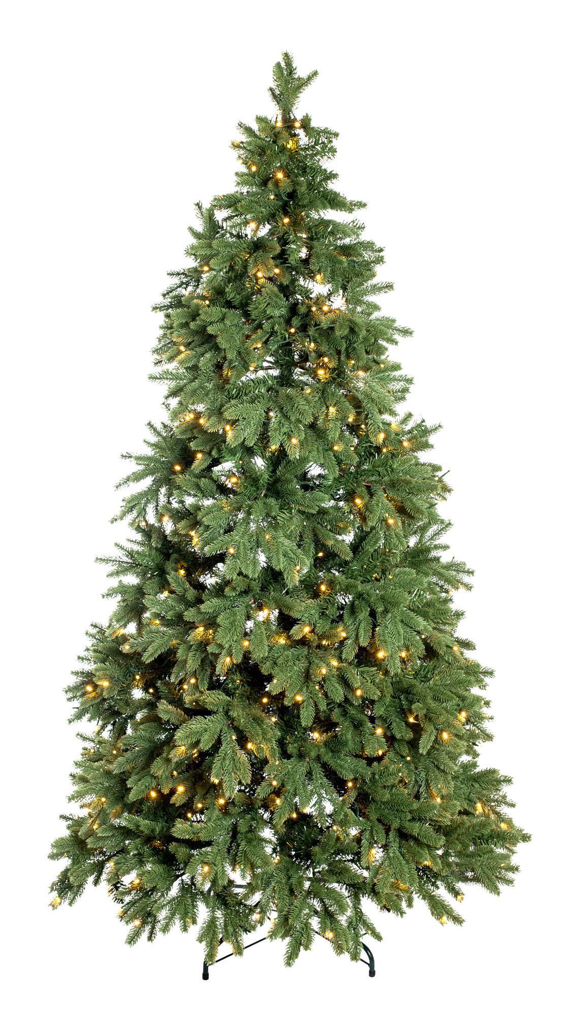 Weihnachtsbaum Roswell Grün - Grün, Basics, Kunststoff (122/210/122cm)