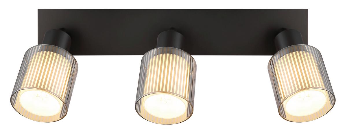 Proiector Villegas - alb/negru cromat, Basics, sticlă/metal (41/8/18,6cm) - Globo