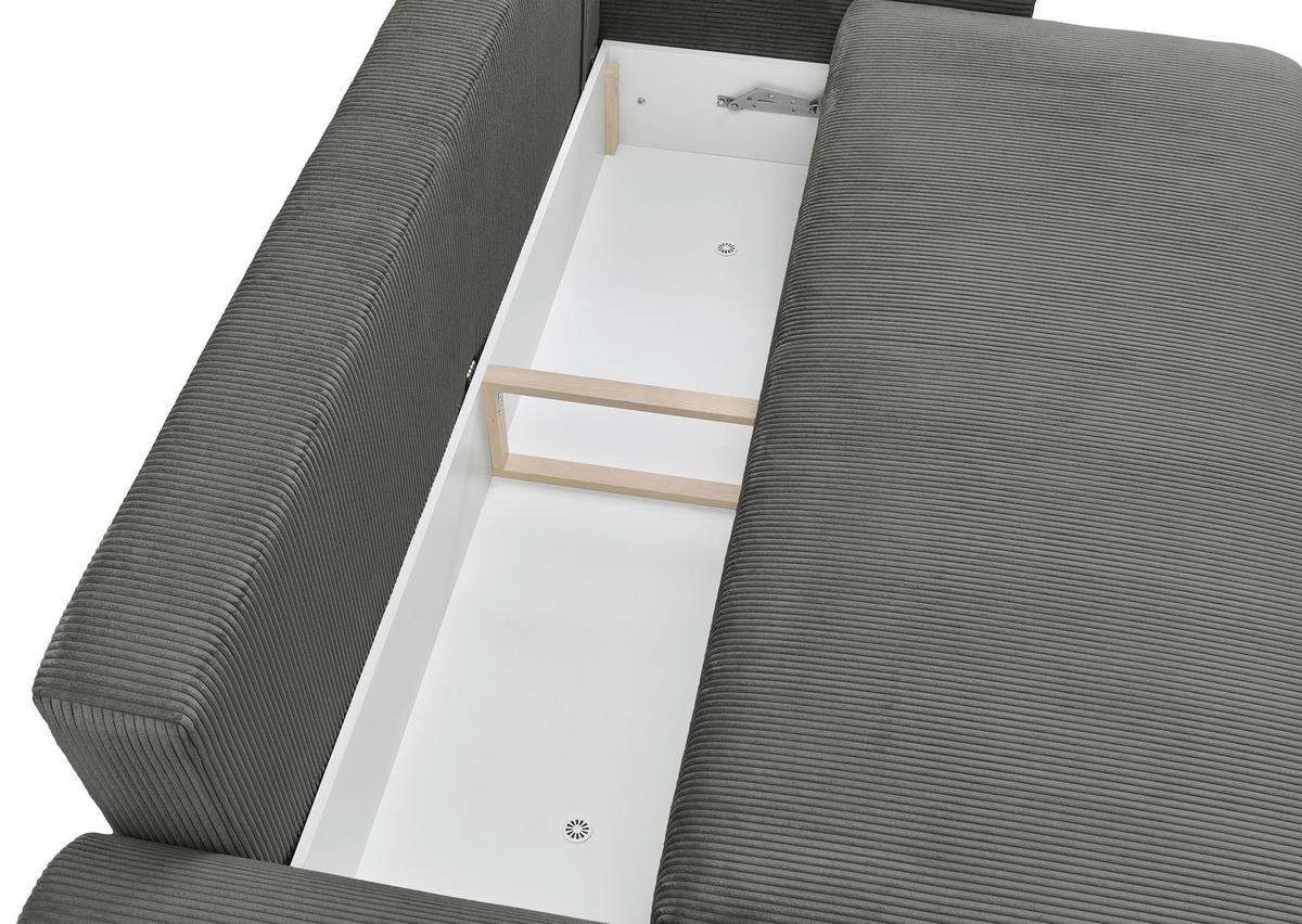 Trosjed Na Razvlačenje Kim - tamno siva, Moderno, drvo (234/90/103cm) - Modern Living