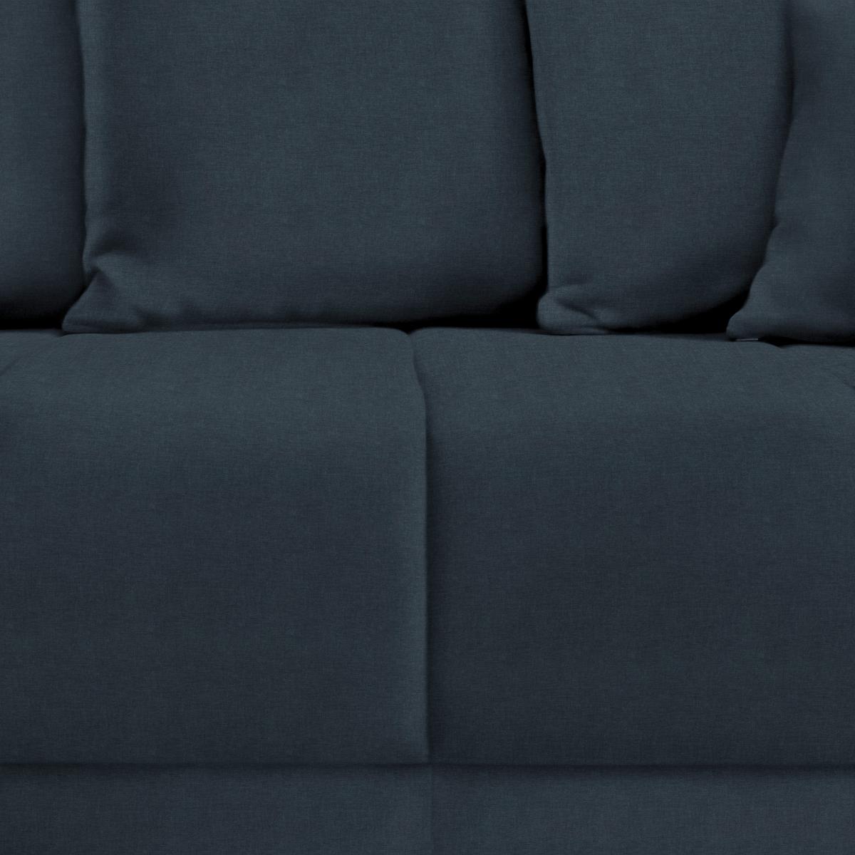 Ecksofa Alatri Dunkelblau - Schwarz/Dunkelblau, Modern, Kunststoff/Textil (289/90/176cm) - Based